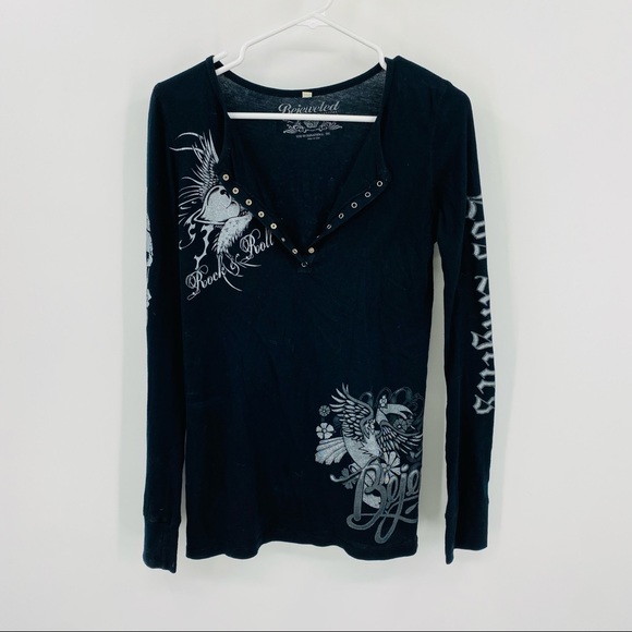 Bejeweled Susan Bixel Long Sleeve Shirt Small - Picture 1 of 9